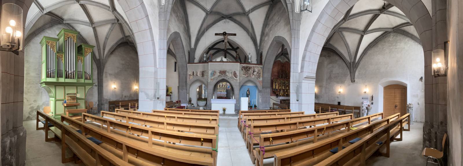 Der vordere Teil der Kirche